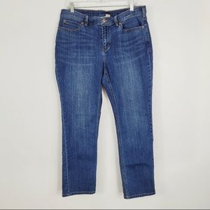Duluth Dark Wash High Rise Straight Leg Jeans